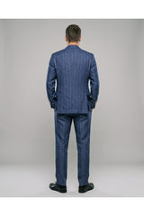 Men's Blue Virgin Wool Suit