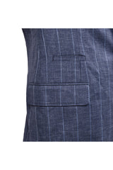 Men's Blue Virgin Wool Suit