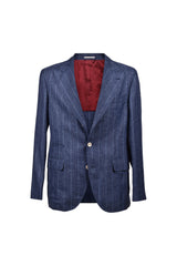 Men's Blue Virgin Wool Suit