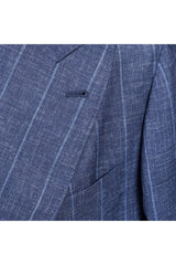 Men's Blue Virgin Wool Suit