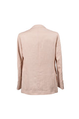 Men's Light Pink Wool Linen Suit