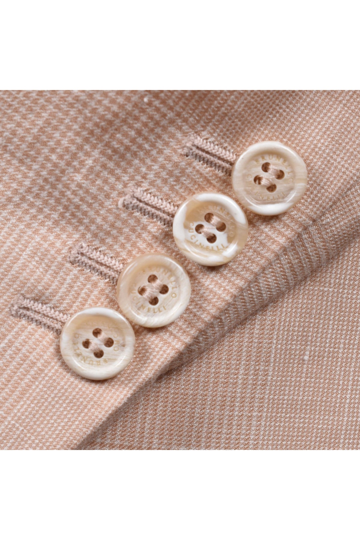Men's Light Pink Wool Linen Suit