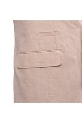 Men's Light Pink Wool Linen Suit