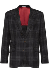 Men's Dark Grey Wool Silk Blazer