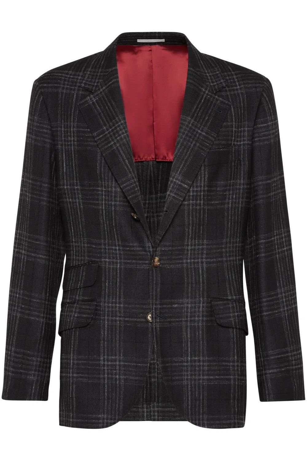 Men's Dark Grey Wool Silk Blazer