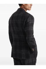 Men's Dark Grey Wool Silk Blazer