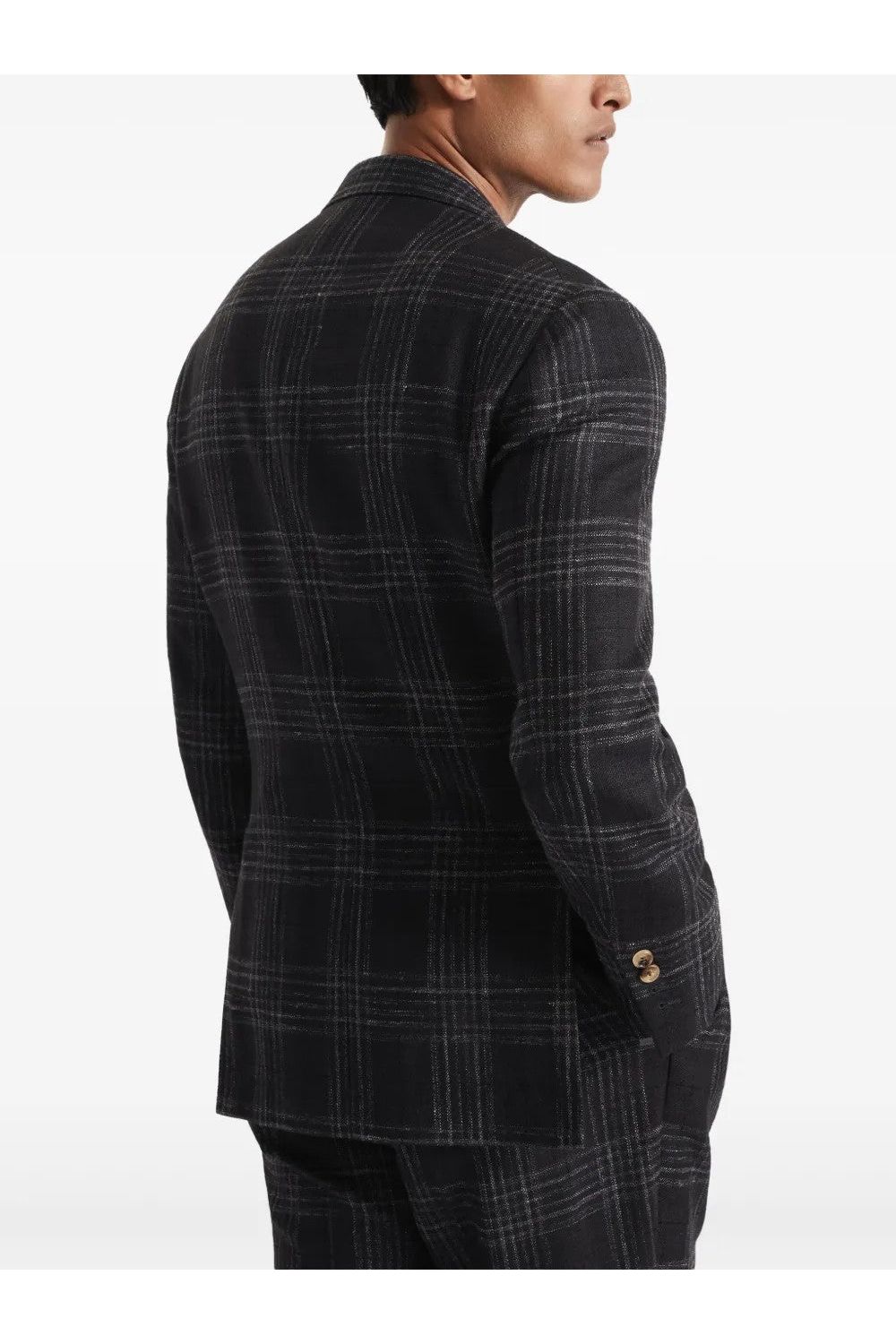 Men's Dark Grey Wool Silk Blazer