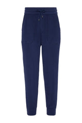 Men's Navy Knit Jogger Trousers