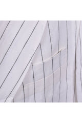 Men's White Linen Double Breasted Blazer