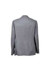 Brunello Cucinelli Men's Grey Cashmere Tailored Blazer