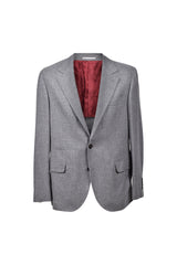 Brunello Cucinelli Men's Grey Cashmere Tailored Blazer