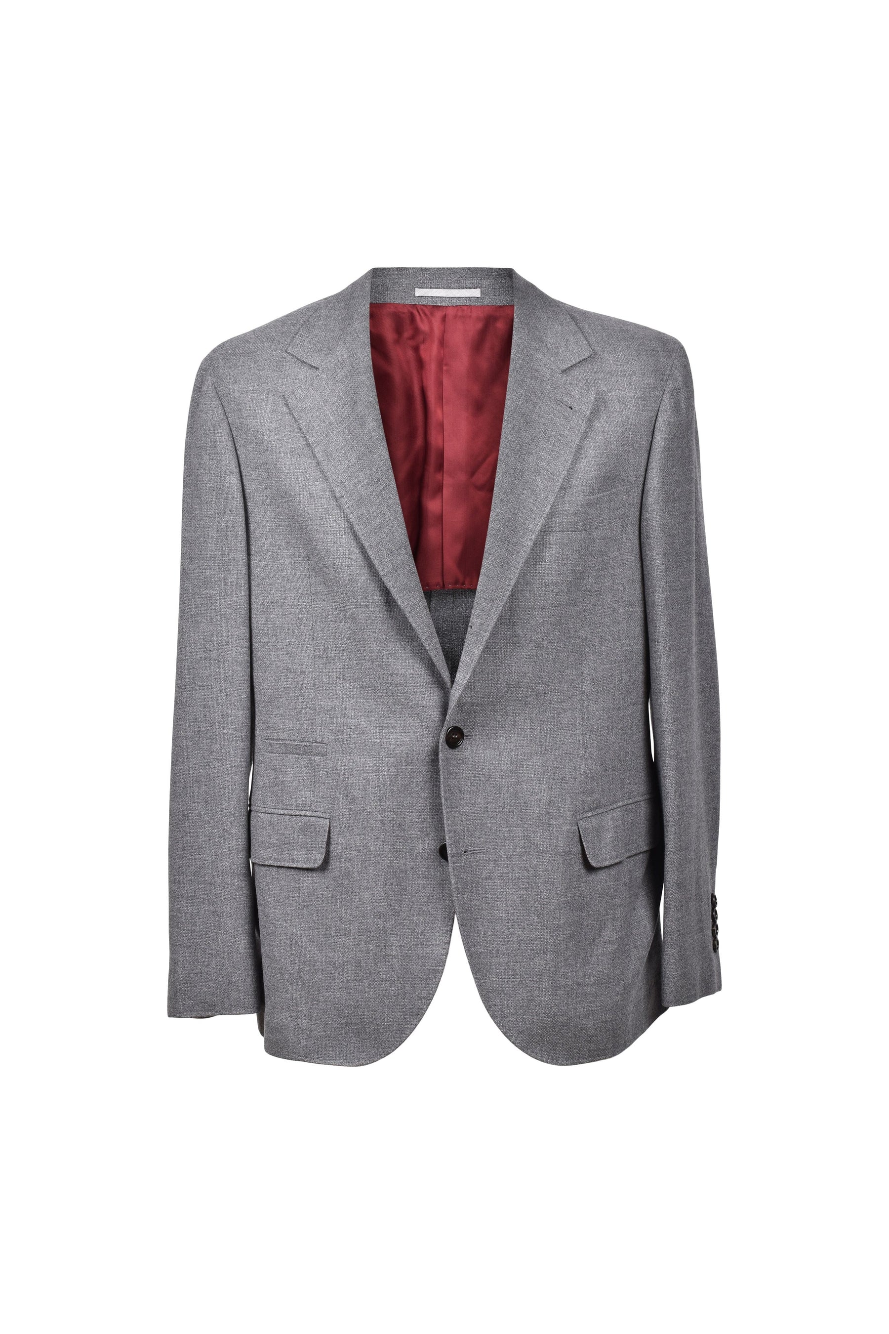 Brunello Cucinelli Men's Grey Cashmere Tailored Blazer