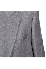 Brunello Cucinelli Men's Grey Cashmere Tailored Blazer