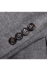 Brunello Cucinelli Men's Grey Cashmere Tailored Blazer