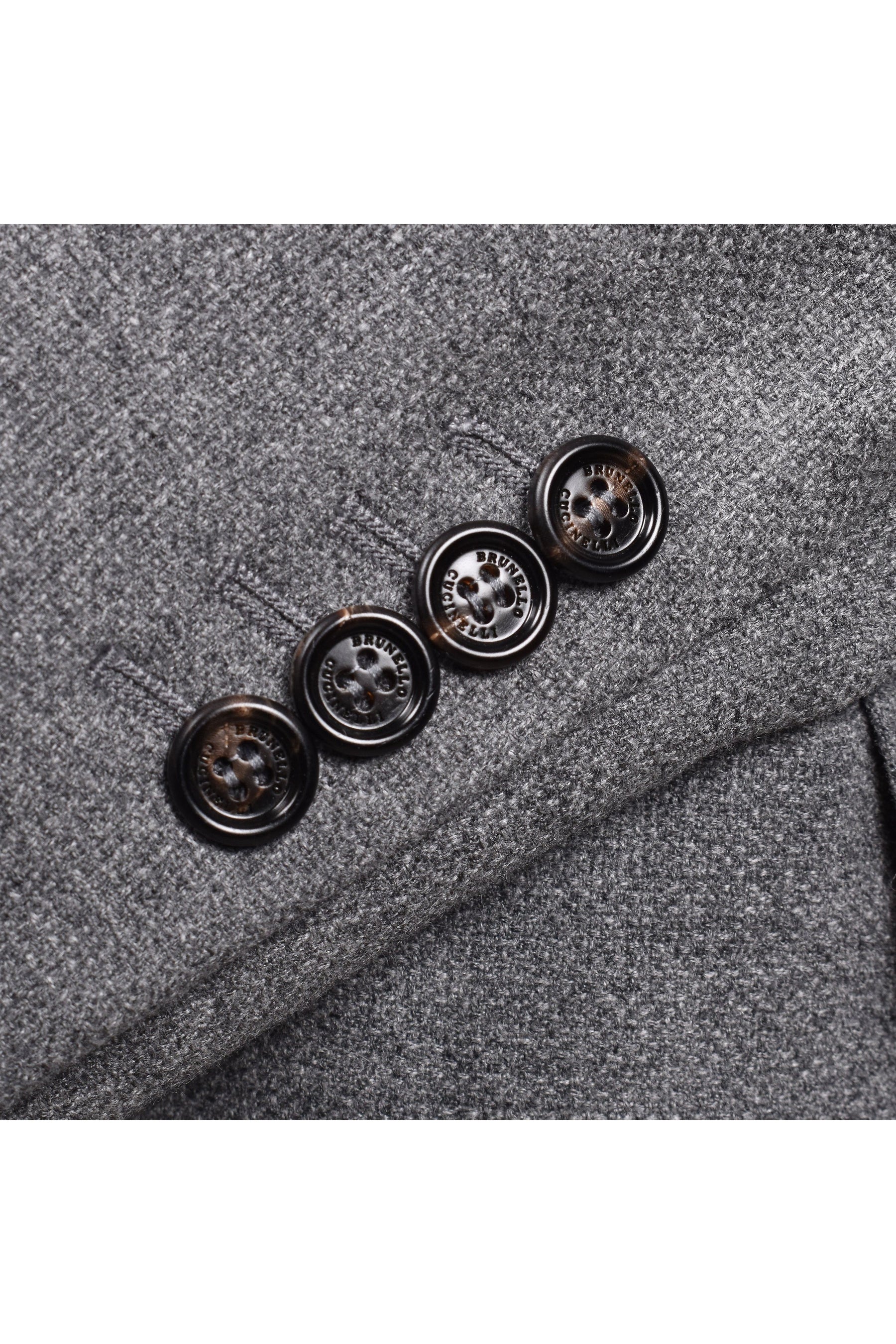 Brunello Cucinelli Men's Grey Cashmere Tailored Blazer