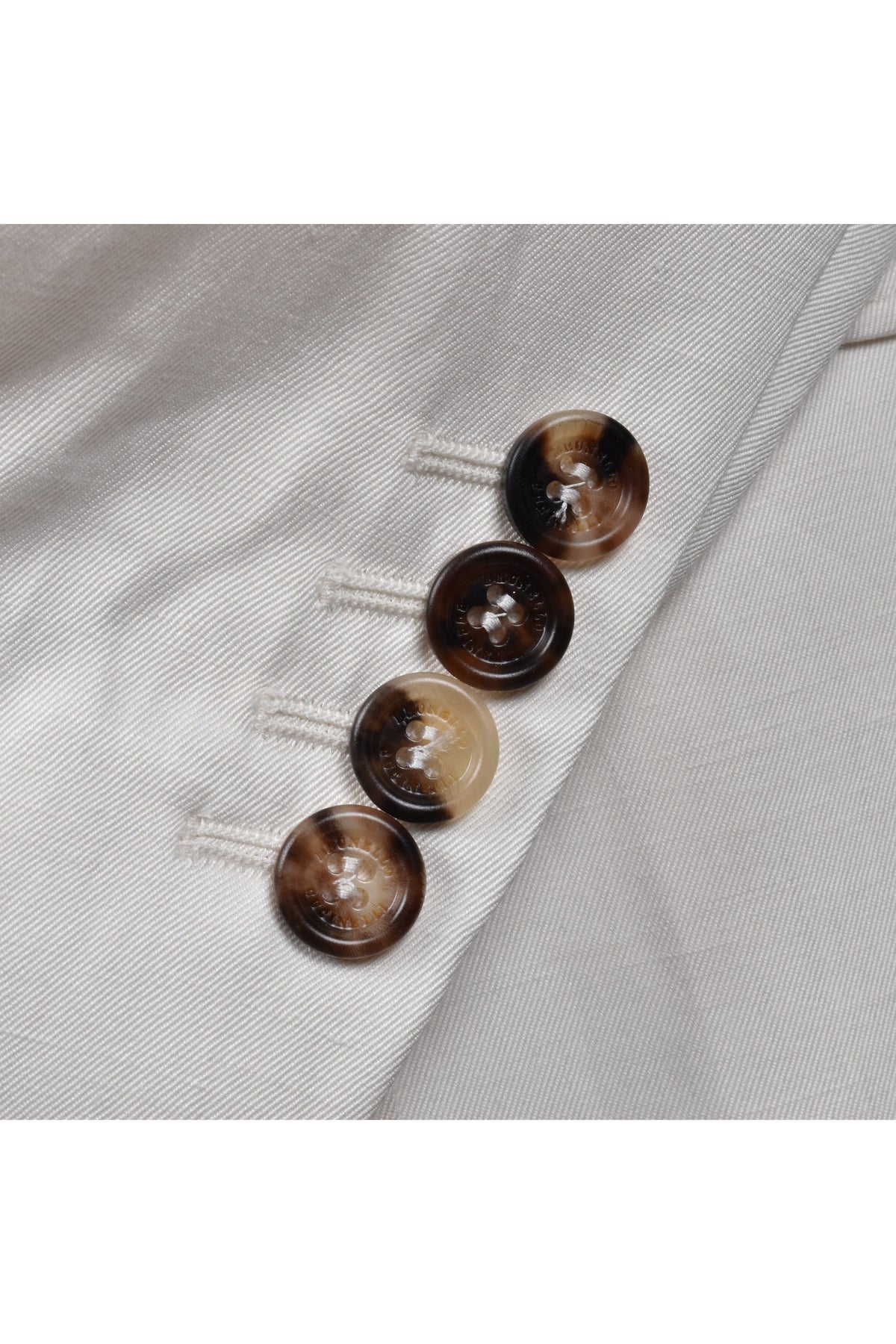 Men's Off White Silk Linen Blazer