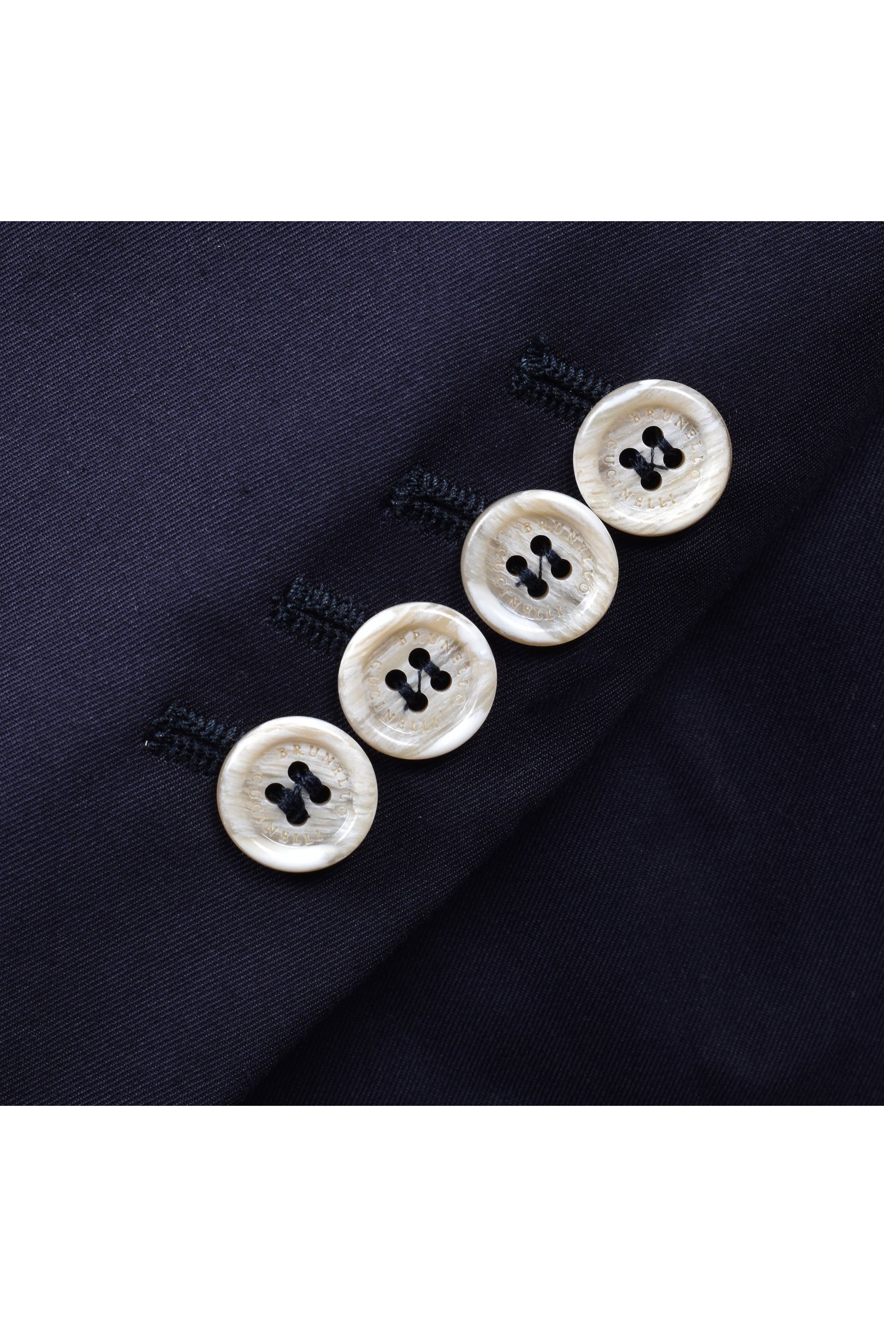 Men's Navy Tailored Cotton Blazer