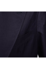 Men's Navy Tailored Cotton Blazer