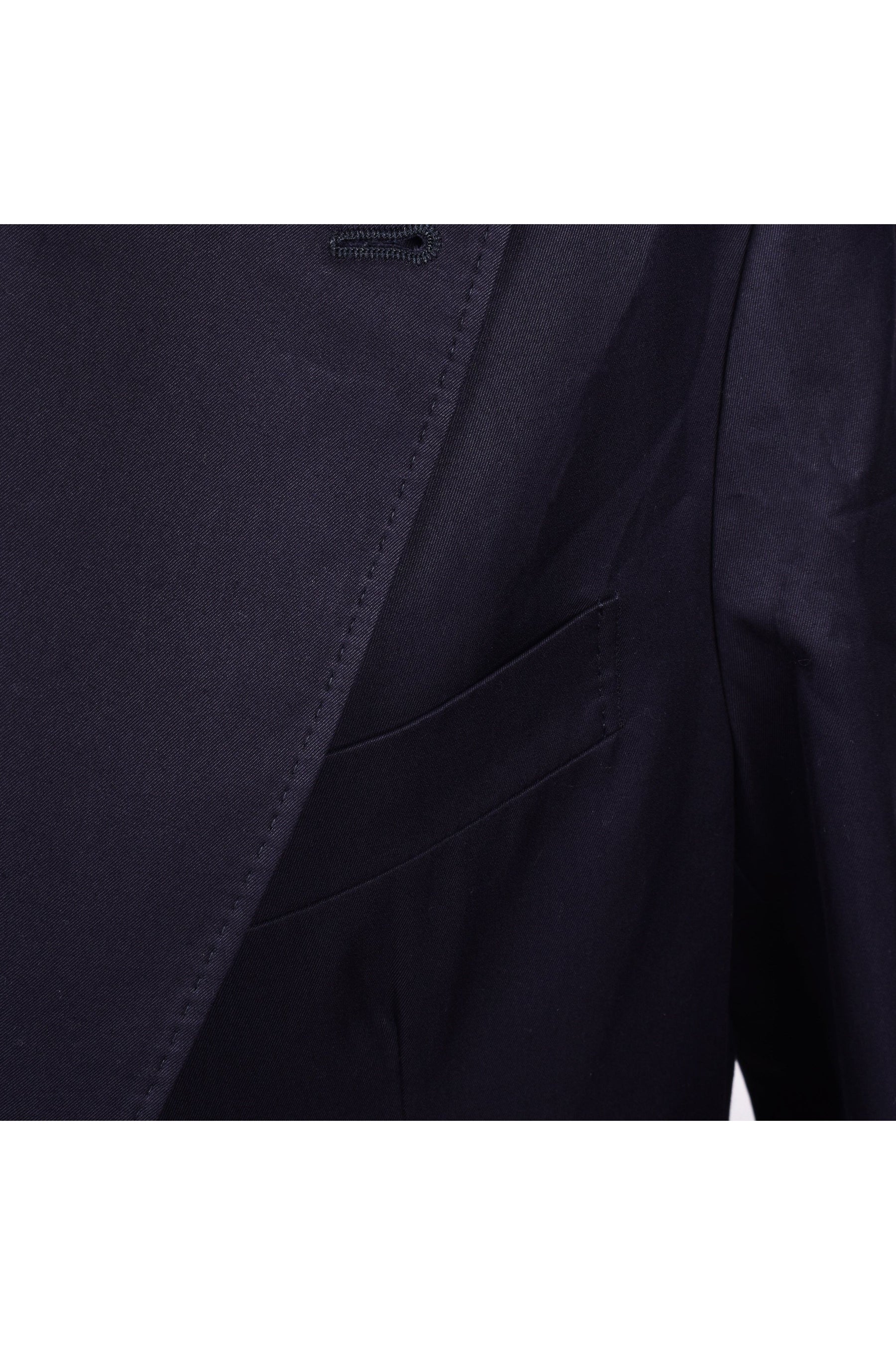 Men's Navy Tailored Cotton Blazer