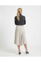 Women's Off White Midi Skirt