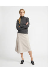 Women's Off White Midi Skirt