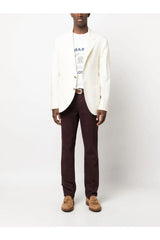 Men's Ivory Wool Single Breasted Blazer