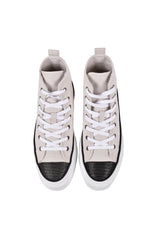 Women's Silver Birch Cotton Linen High Top Sneakers