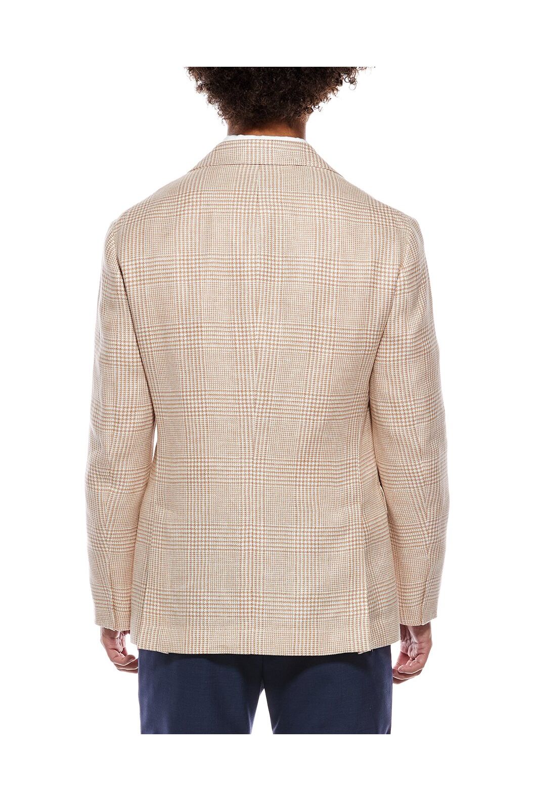 Men's Beige Wool Linen Blazer