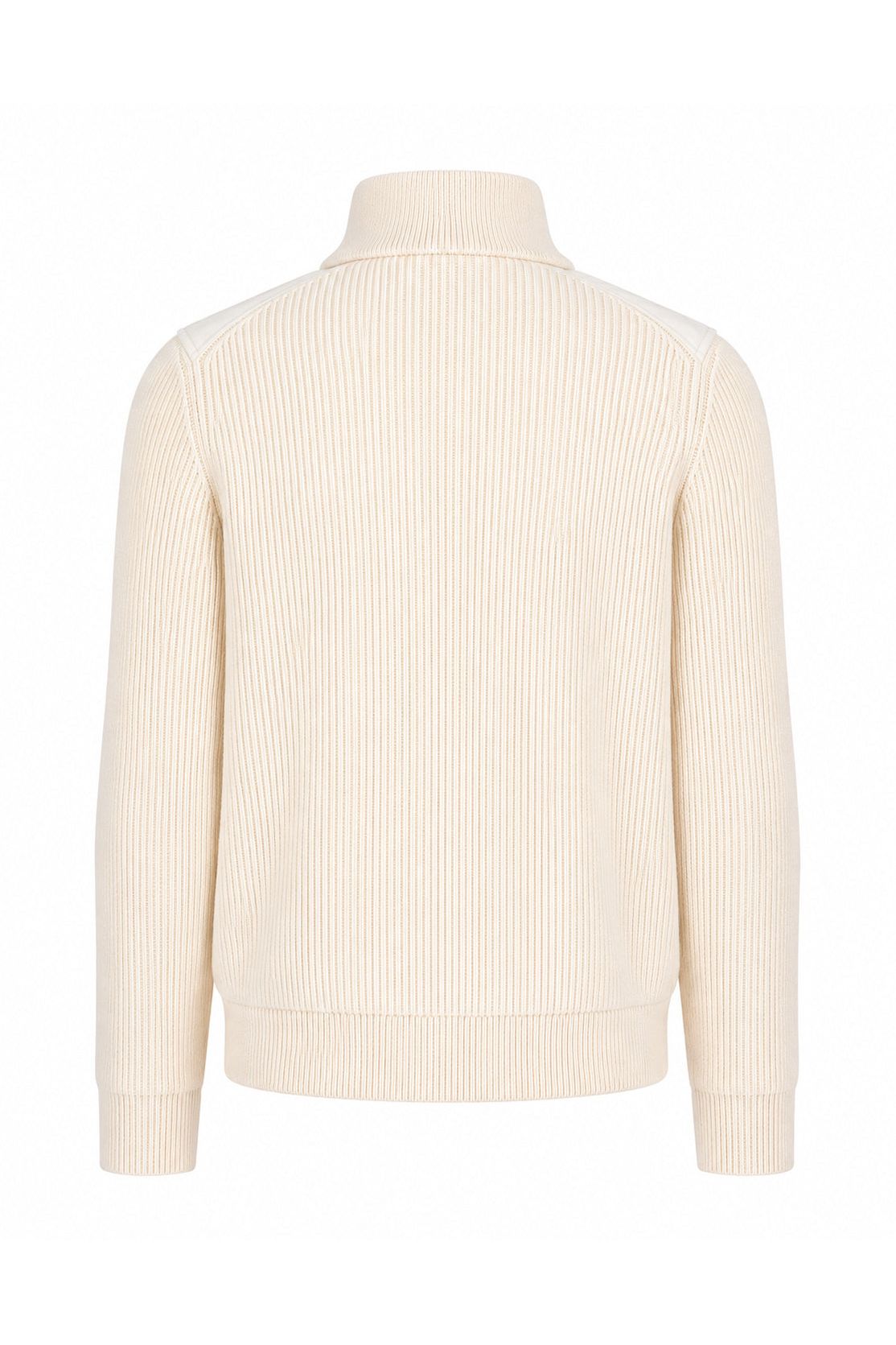 Men's Ivory Knit Sleeve Jacket