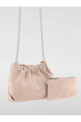 Brunello Cucinelli Women's Sabbia Suede Gathered Clutch Bag