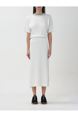 Women's White Cable Knit Dress