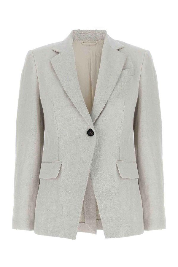 Women's Gesso Linen Cotton Tailored Blazer