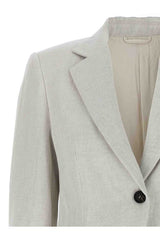 Women's Gesso Linen Cotton Tailored Blazer