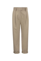 Women's Talco Cotton Tapered Trousers With Cuffs