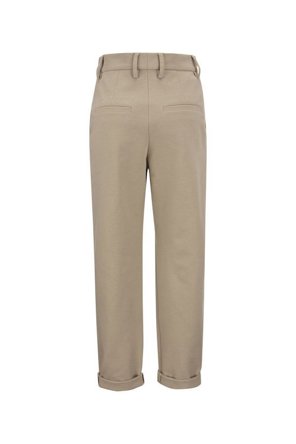 Women's Talco Cotton Tapered Trousers With Cuffs