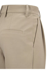 Women's Talco Cotton Tapered Trousers With Cuffs