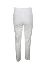 Women's Off White Tailored Slim Trousers