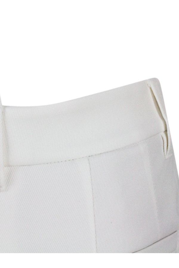Women's Off White Tailored Slim Trousers