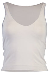 Women's Off White Stretch Tank Top