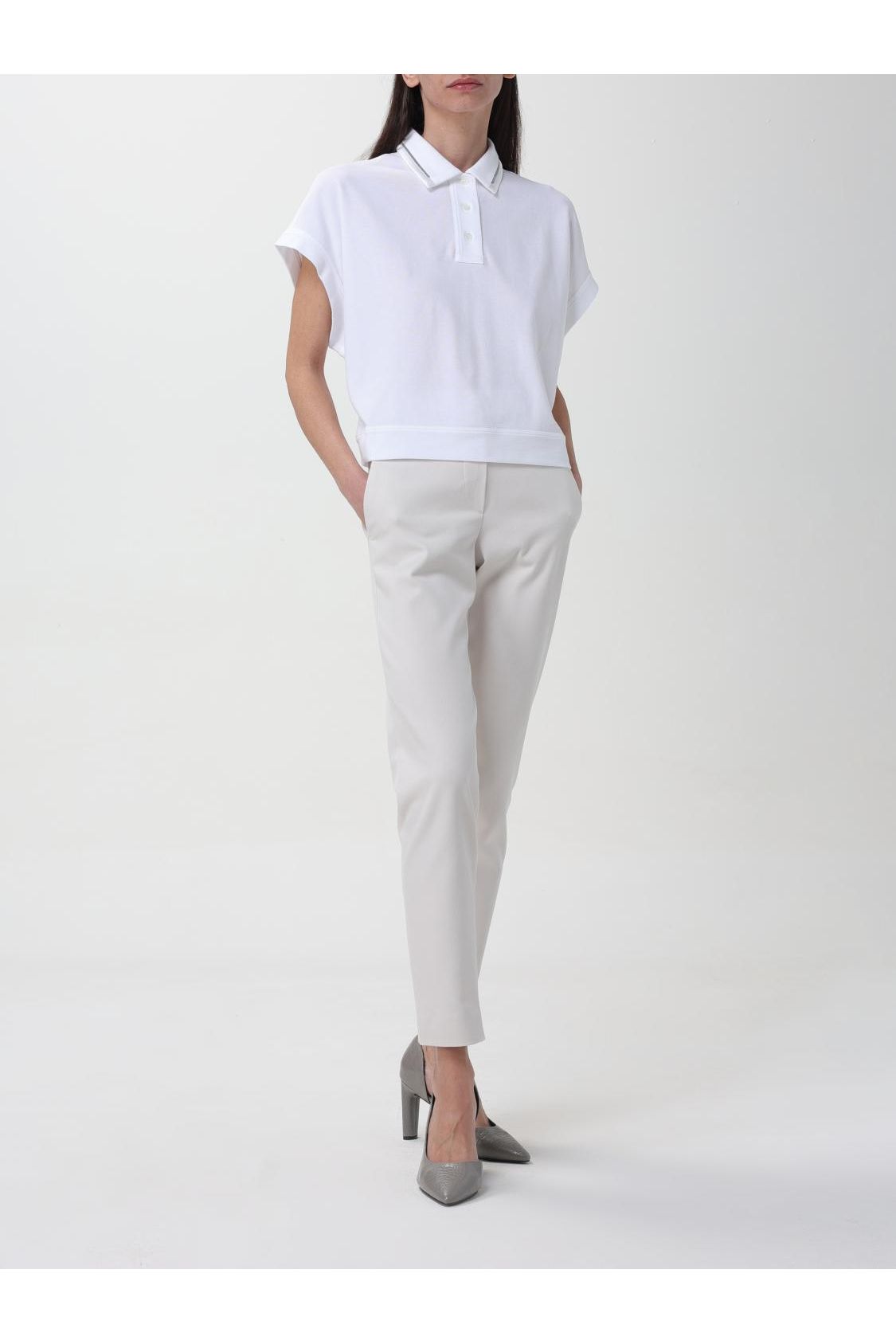 Women's White Boxy Cotton Shirt