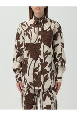 Women's Panama Tobacco Floral Print Shirt
