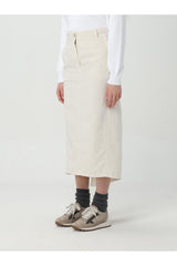 Women's Gesso Cotton Linen Midi Skirt