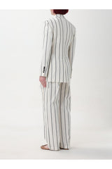 Women's Panama Striped Linen Cotton Blazer