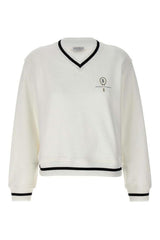 Women's Off White Cotton Sweater