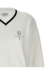 Women's Off White Cotton Sweater