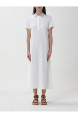 Women's White Polo Collar Dress