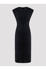 Brunello Cucinelli Women's Black Fitted Sleeveless Dress
