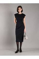Brunello Cucinelli Women's Black Fitted Sleeveless Dress