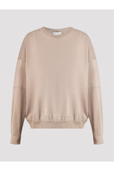 Women's Beige Relaxed Sweatshirt