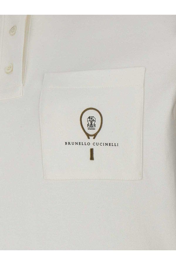 Brunello Cucinelli Women's White Cotton Polo Dress